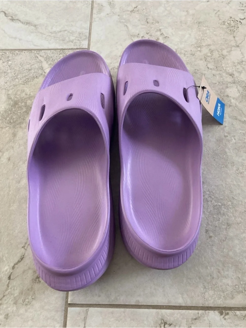 Hoka Ora Recovery Slide 3 Violet Bloom Purple 1135061-VBVBL Men’s Sz 13